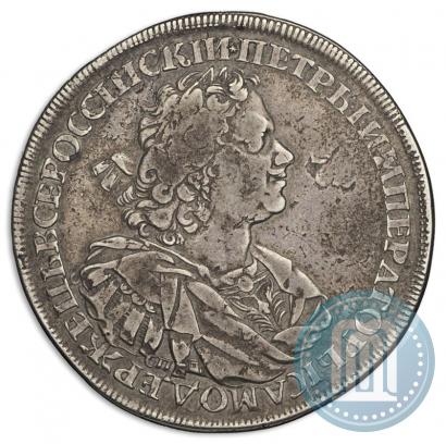 Фото 1 рубль 1724 года СПБ "Солнечный, в наплечниках"