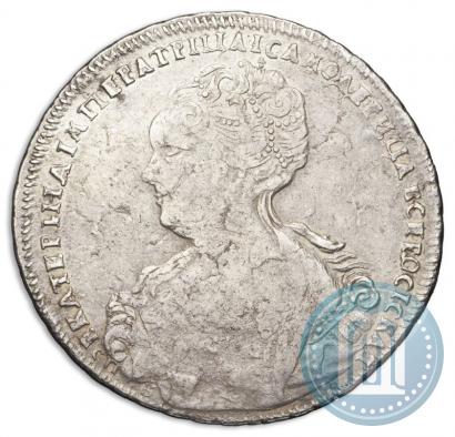 Фото 1 рубль 1725 года СПБ "Петербургский тип, портрет влево"