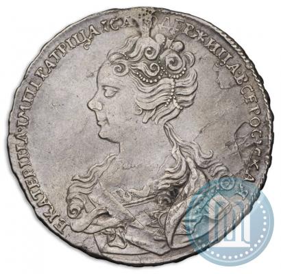 Picture 1 rouble 1726 year  "Moscow type, portrait turned to the left"