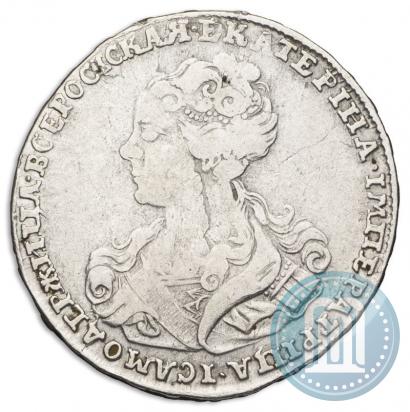 Фото Полтина 1726 года  "Московский тип, портрет влево"