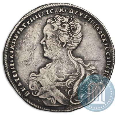 Picture Poltina 1726 year СПБ "Petersburg type, portrait turned to the left"