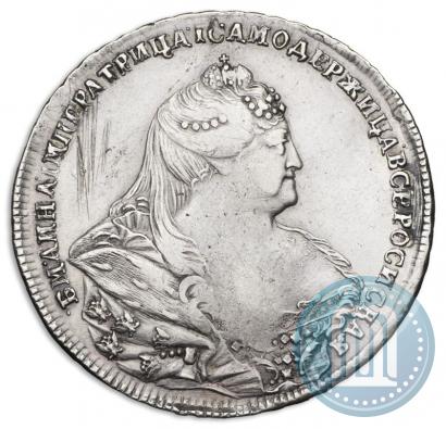 Фото 1 рубль 1740 года  "Московский тип"