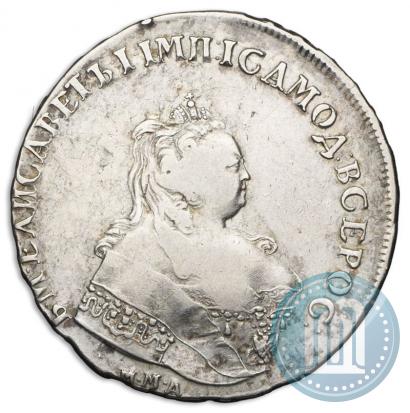 Фото 1 рубль 1743 года ММД 