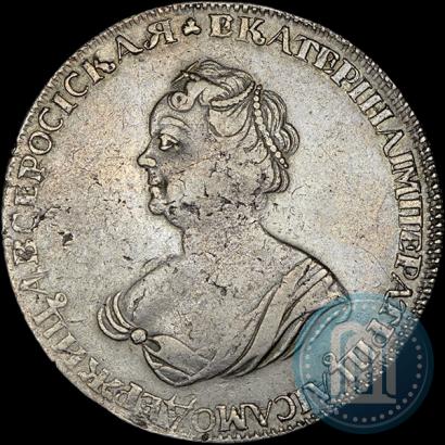Фото 1 рубль 1725 года  "Траурный"