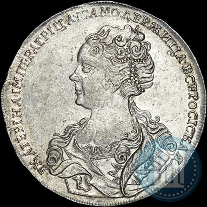 Picture 1 rouble 1726 year  "Moscow type, portrait turned to the left"