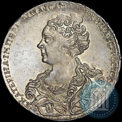 Picture 1 rouble 1726 year  "Moscow type, portrait turned to the left"