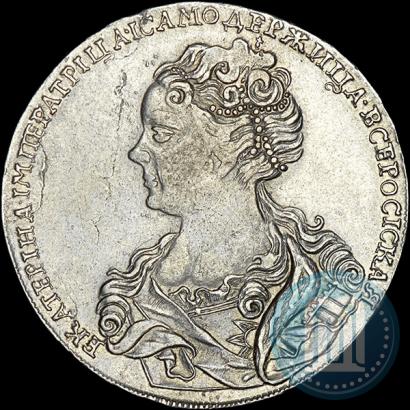 Picture 1 rouble 1726 year  "Moscow type, portrait turned to the left"