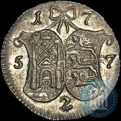 Фото 2 копейки 1757 года  "Ливонез"