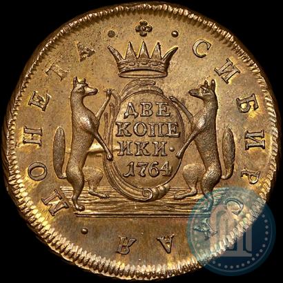 Фото 2 копейки 1764 года  