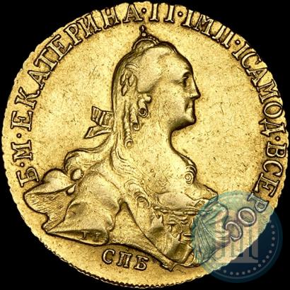 Picture 10 roubles 1769 year СПБ 