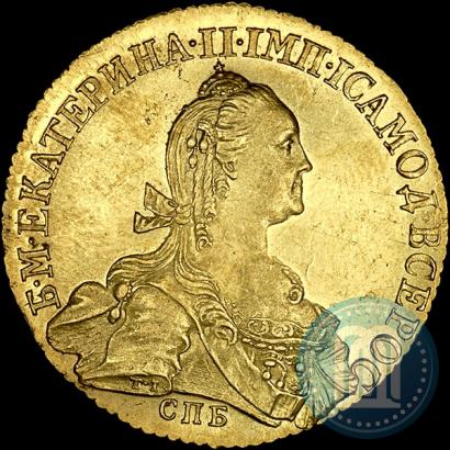 Фото 10 рублей 1774 года СПБ 