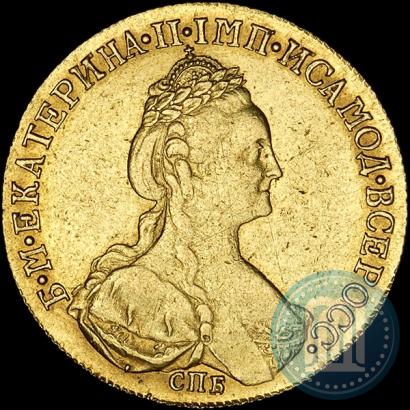 Picture 10 roubles 1781 year СПБ 