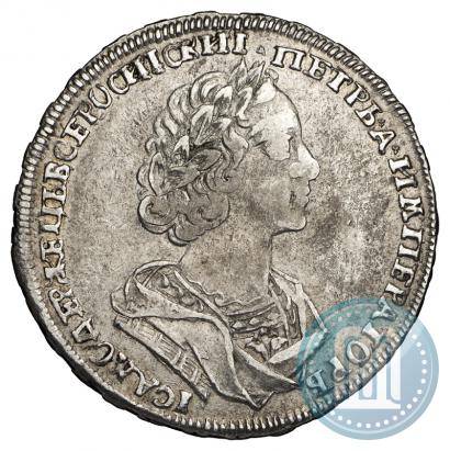 Фото Полтина 1724 года  "Портрет в античных доспехах"
