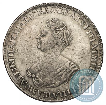 Фото 1 рубль 1725 года  "Траурный"