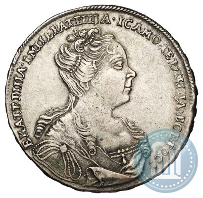 Picture 1 rouble 1726 year  "Moscow type, portrait turned to the right"