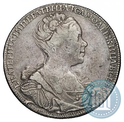 Picture 1 rouble 1726 year СПБ "Petersburg type, portrait turned to the right"