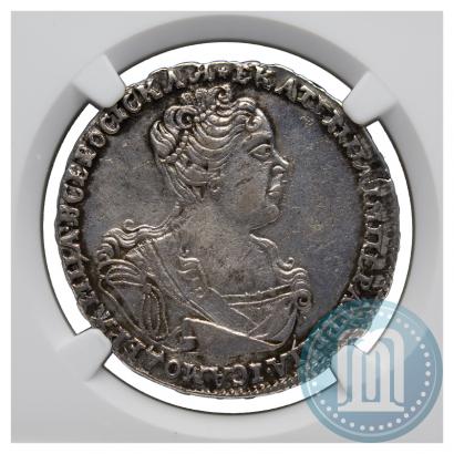 Фото Полтина 1727 года  "Московский тип, портрет вправо"