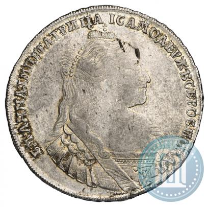 Фото 1 рубль 1734 года  "Тип 1735 года"