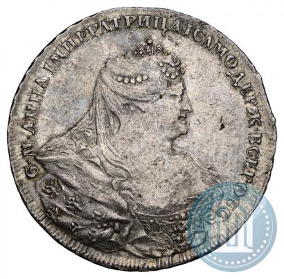 Picture 1 rouble 1737 year  "Portrait by Gedlinger"