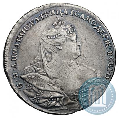 Picture 1 rouble 1737 year  "Portrait by Gedlinger"