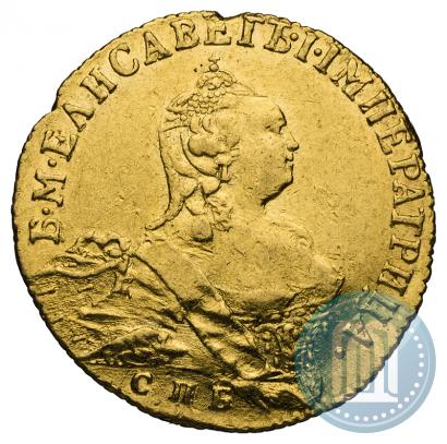 Фото 1 червонец 1757 года СПБ-Ю 