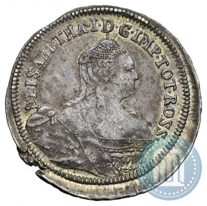 Picture 24 kopecks 1757 year  "For Livonia"
