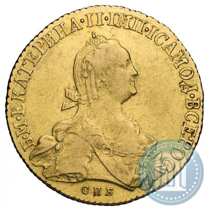 Фото 10 рублей 1775 года СПБ 