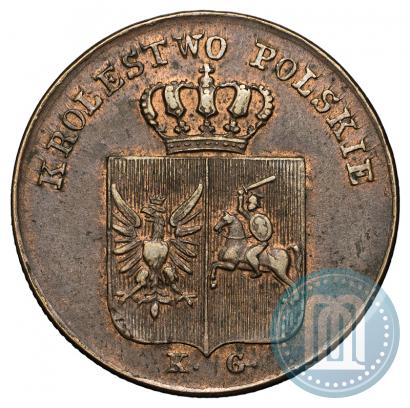 Фото 3 гроша 1831 года KG "Польское восстание"