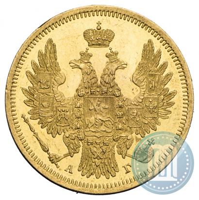 Фото 5 рублей 1851 года СПБ-АГ 