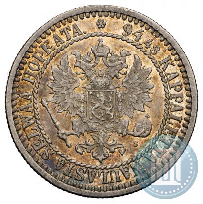 Picture 1 markka 1866 year S 