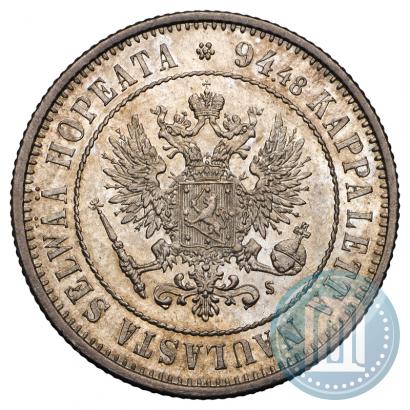 Picture 1 markka 1874 year S 
