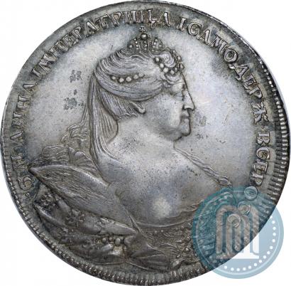 Фото 1 рубль 1737 года  "Работы Гедлингера"