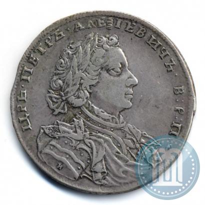 Picture 1 rouble 1707 year Н "Portrait by G. Gaupt"