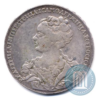 Picture 1 rouble 1726 year  "Moscow type, portrait turned to the left"
