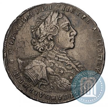 Фото 1 рубль 1723 года OK "Портрет в горностаевой мантии"