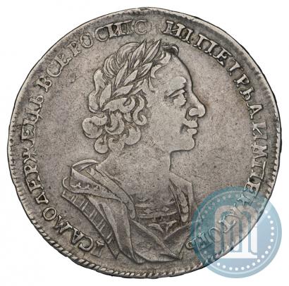 Фото 1 рубль 1724 года  "Портрет в античных доспехах"