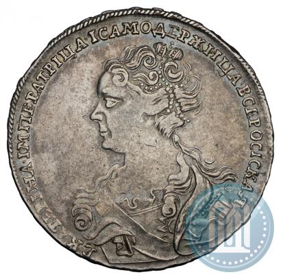 Picture 1 rouble 1726 year  "Moscow type, portrait turned to the left"