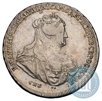 Фото 1 рубль 1740 года СПБ "Петербургский тип"