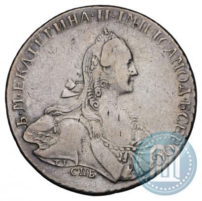 Picture 1 rouble 1766 year СПБ-АШ-Т.I. 