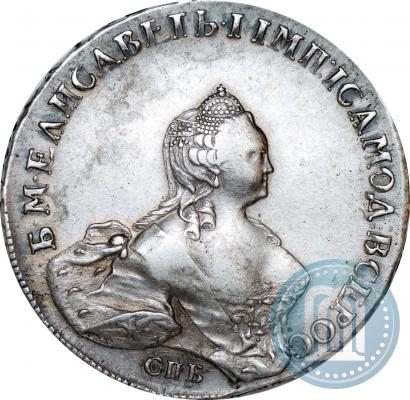 Picture 1 rouble 1754 year СПБ-IМ "Portrait by Benjamin Scott"