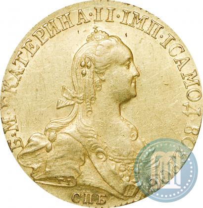 Picture 10 roubles 1774 year СПБ 
