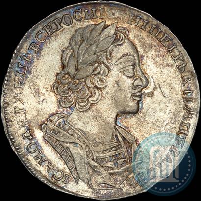 Фото 1 рубль 1724 года  "Портрет в античных доспехах"