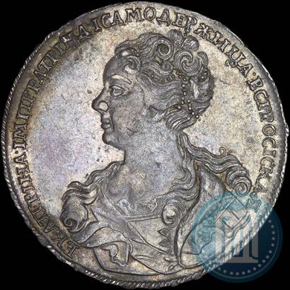 Picture 1 rouble 1726 year  "Moscow type, portrait turned to the left"