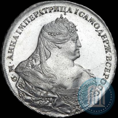 Фото 1 рубль 1737 года  "Работы Гедлингера"