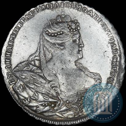 Фото 1 рубль 1737 года  "Московский тип"
