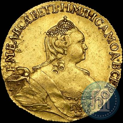 Фото 5 рублей 1756 года  