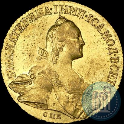 Picture 10 roubles 1766 year СПБ 