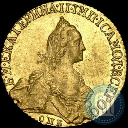 Picture 5 roubles 1766 year СПБ 