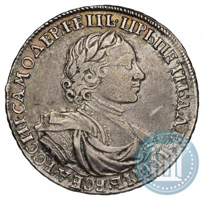 Фото 1 рубль 1719 года OK-L "Портрет в латах"
