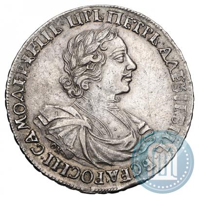 Фото 1 рубль 1719 года OK-L "Портрет в латах"